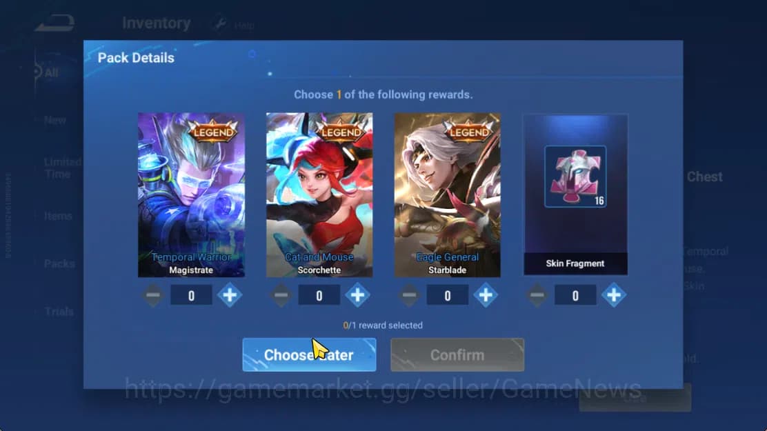 Honor of Kings Accounts Hero 7 |Starter with Legend Skin Selection Chest(D image 4