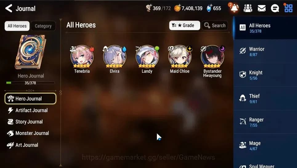 Epic Seven Accounts GLOBAL Unverif|New Era|2 ML(BHwayoung, MChloe) + L image 5