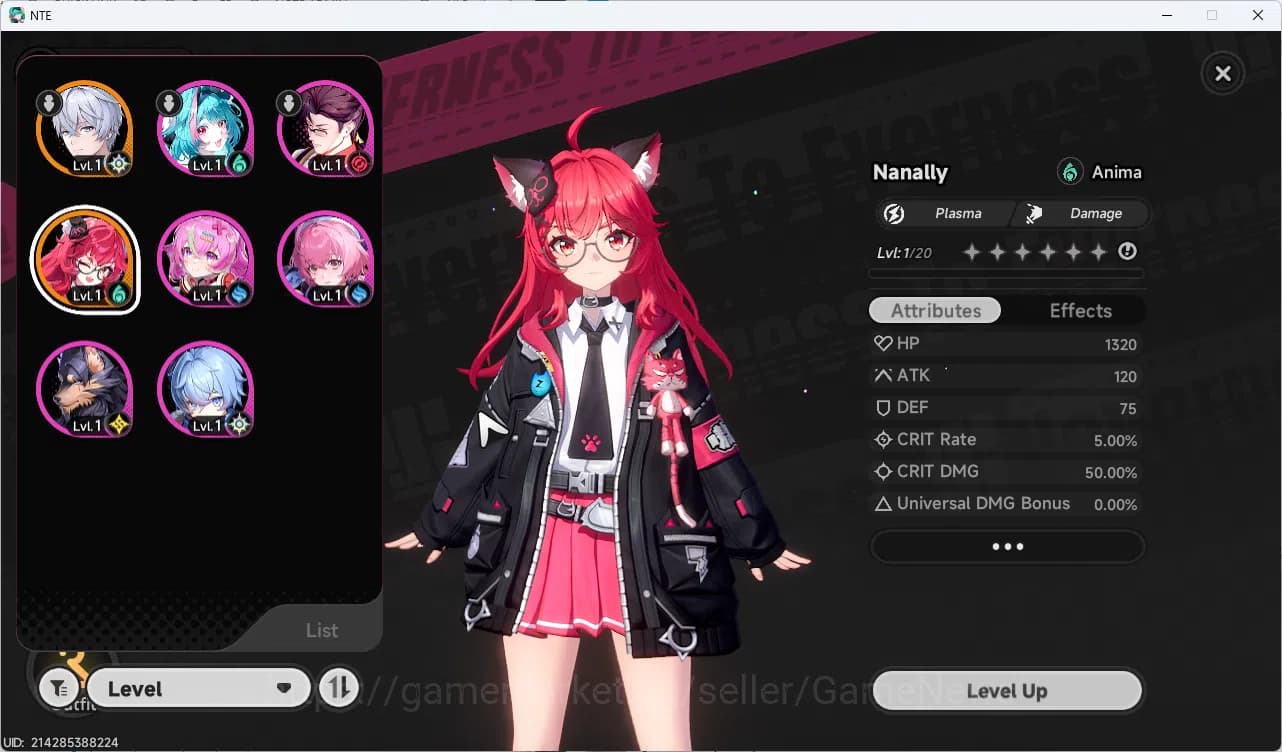 Neverness to Everness Accounts Server NA|HL 3|Fresh Starter 1 SSR Limited Nanally image 1