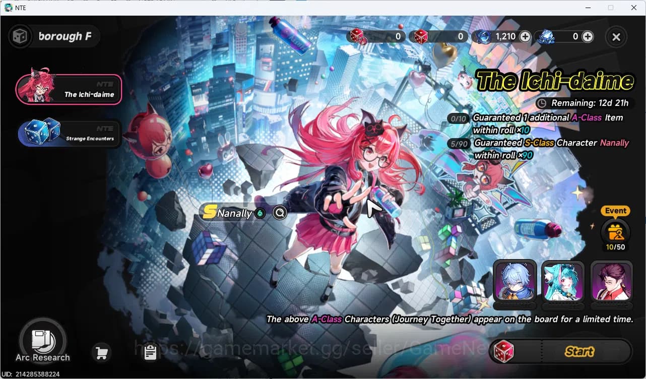 Neverness to Everness Accounts Server NA|HL 3|Fresh Starter 1 SSR Limited Nanally image 9