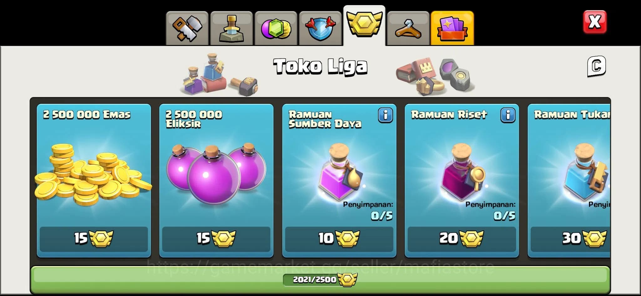 Clash of Clans Accounts HIGH-END TH16 GW66 AQ82 RC40 BK80. Epic Equip: See image 18