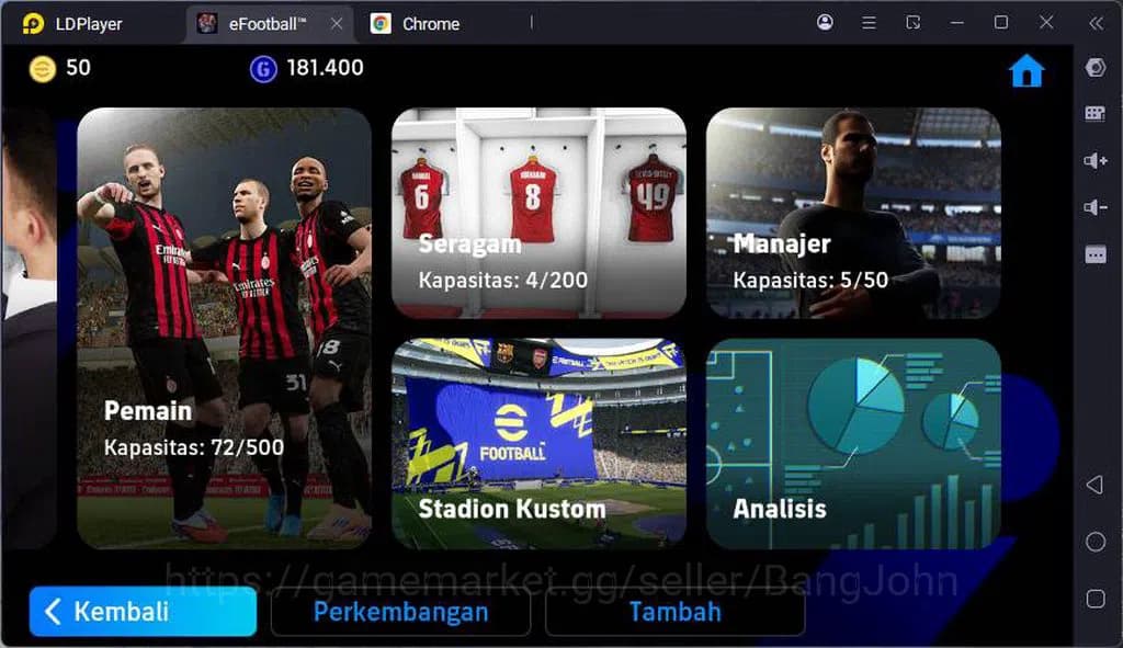 eFootball Accounts ANDROID|PW 3186|Neymar MSN bigtime,Adriano+Roy Mak image 1