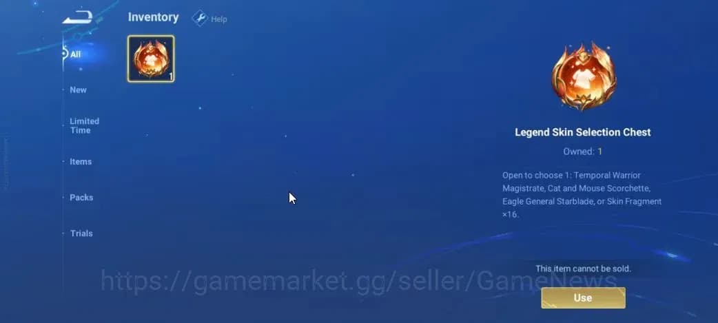 Honor of Kings Accounts Hero 7|Starter with Legend Skin Selection Chest(Di image 3