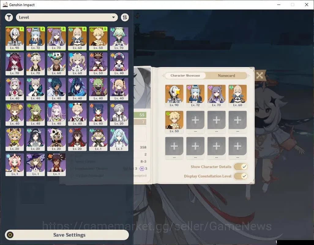 Genshin Impact Accounts Asia|AR 55|2 Limit +1(*5WEP)|Arlecchino,Ineffa|MC image 1
