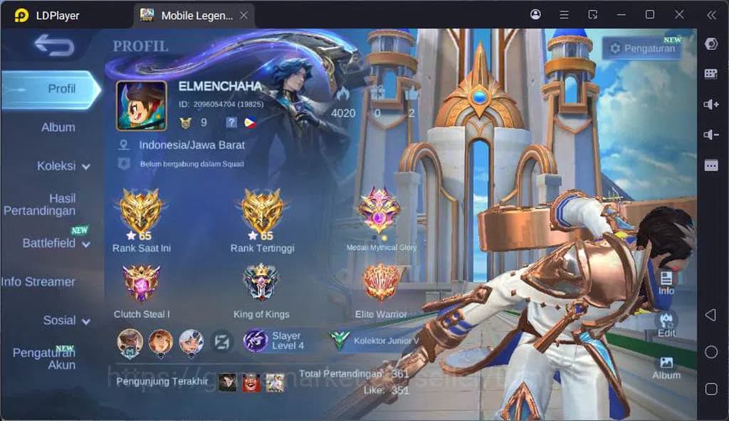 Mobile Legends: Bang Bang Accounts Global|Hero 53|Skin 26|Naruto Vale,Light Granger,S image 1