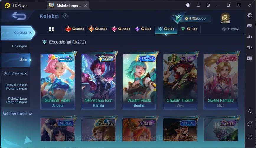 Mobile Legends: Bang Bang Accounts Global|Hero 53|Skin 26|Naruto Vale,Light Granger,S image 14