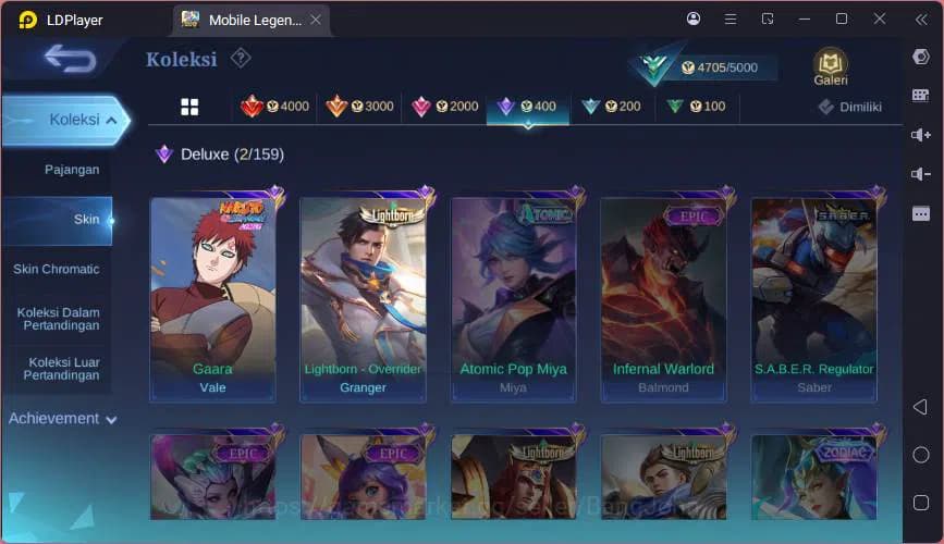 Mobile Legends: Bang Bang Accounts Global|Hero 53|Skin 26|Naruto Vale,Light Granger,S image 15