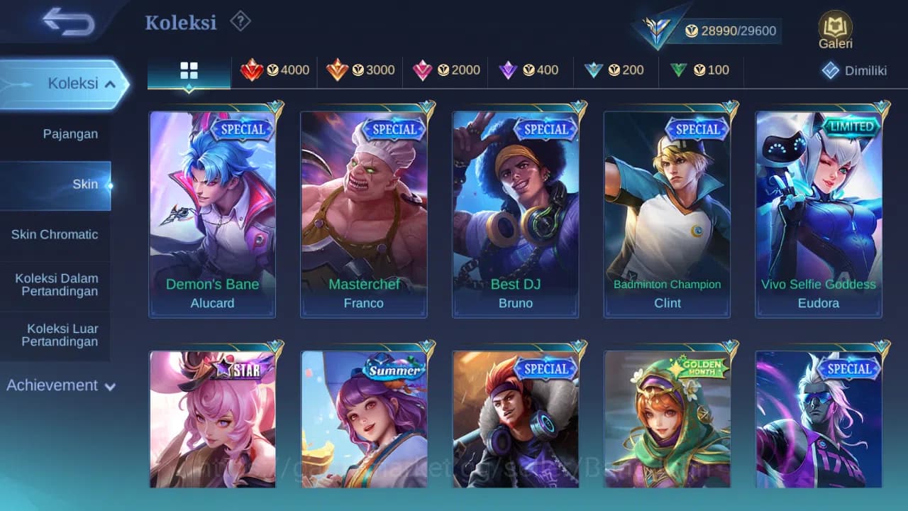Mobile Legends: Bang Bang Accounts Hero 90 Skin 144 | Lightborn Harith | Seiya Badang image 7