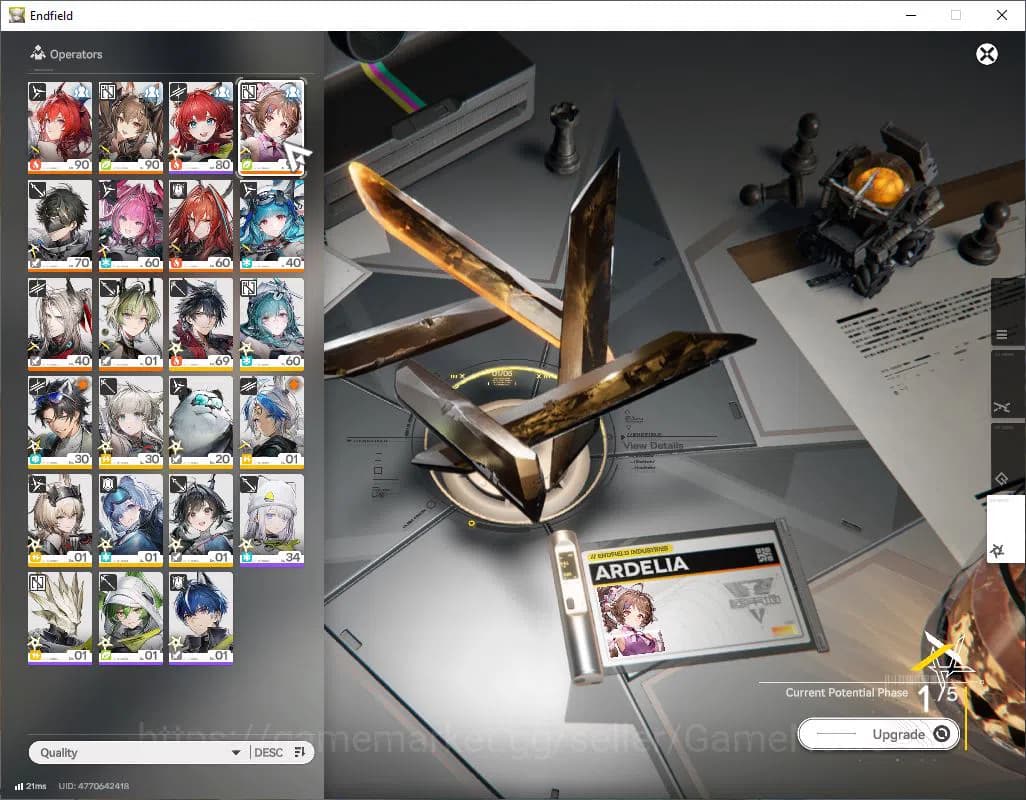 Arknights: Endfield Accounts ASIA|Lv 56|SSR 7(3Limit) [Laevatain,Gilberta,yvonn image 10