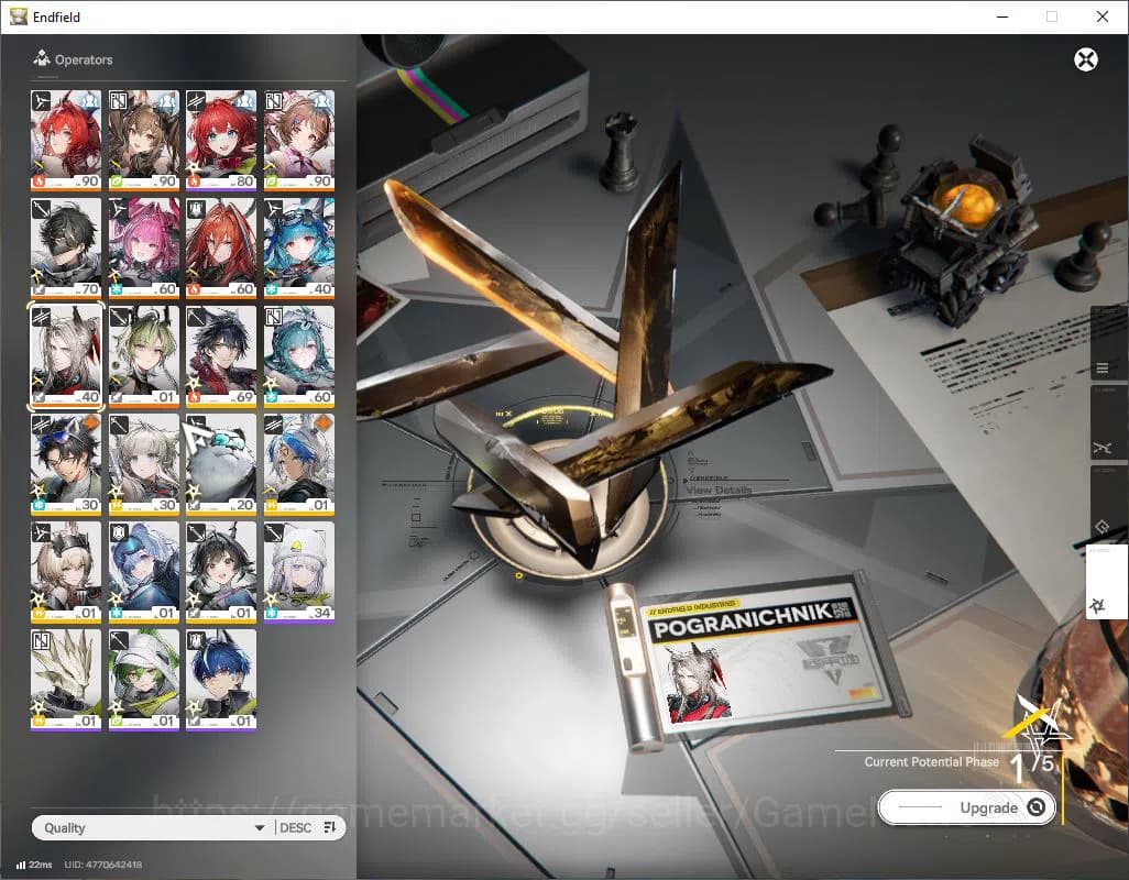 Arknights: Endfield Accounts ASIA|Lv 56|SSR 7(3Limit) [Laevatain,Gilberta,yvonn image 12