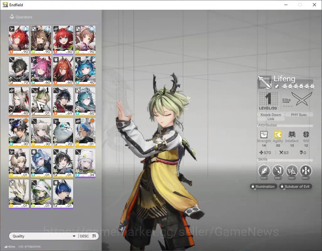 Arknights: Endfield Accounts ASIA|Lv 56|SSR 7(3Limit) [Laevatain,Gilberta,yvonn image 9