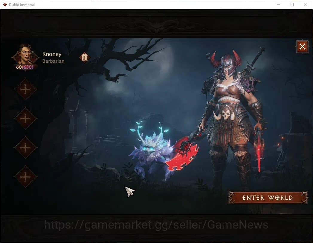 Diablo Immortal Accounts SEA-Vasily|CS ON|Lv60(630)|Barbarian|CR 36k|Reso 3 image 1