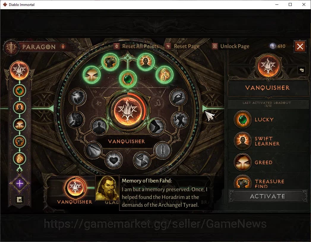 Diablo Immortal Accounts SEA-Vasily|CS ON|Lv60(630)|Barbarian|CR 36k|Reso 3 image 8