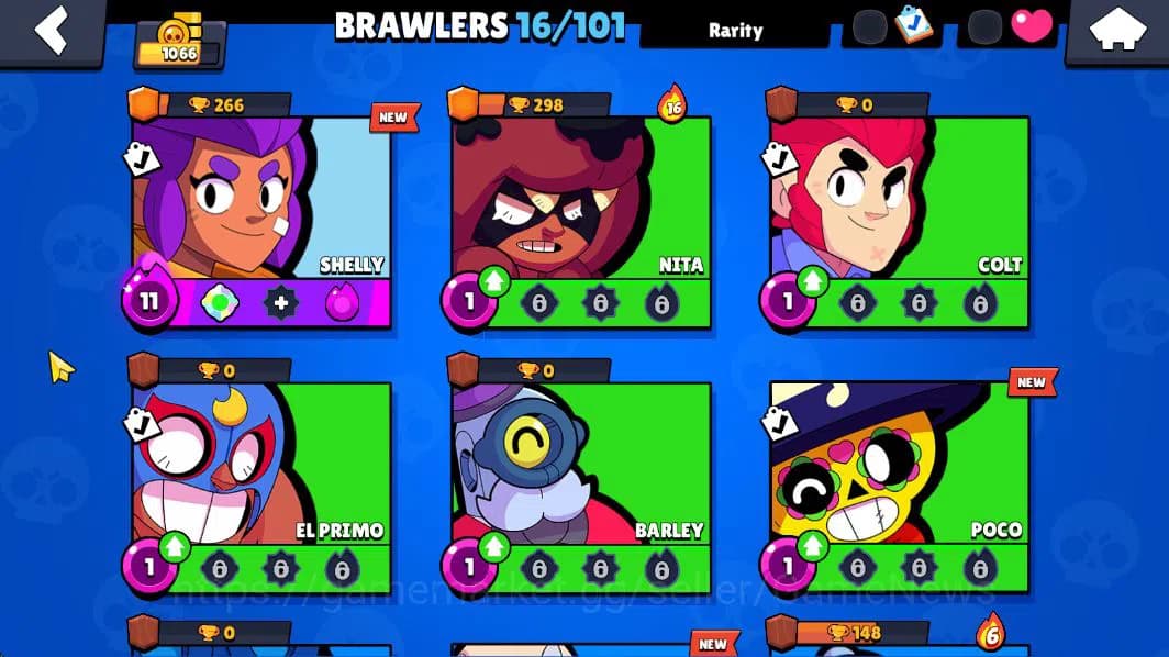 Brawl Stars Accounts 1066 Trophy |16 Brawlers 3 MAX Lvl (Shelly,Emz,Tru image 8