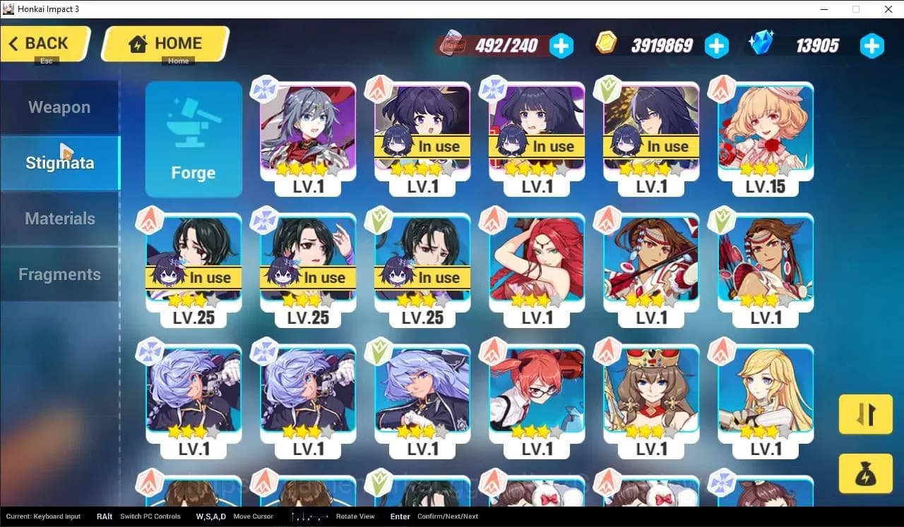Honkai Impact 3rd Accounts SEA Lvl 23|Starter|13905 Crystal|1 Full Set (Raide image 4