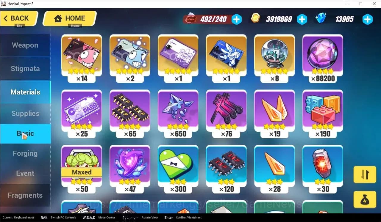 Honkai Impact 3rd Accounts SEA Lvl 23|Starter|13905 Crystal|1 Full Set (Raide image 6
