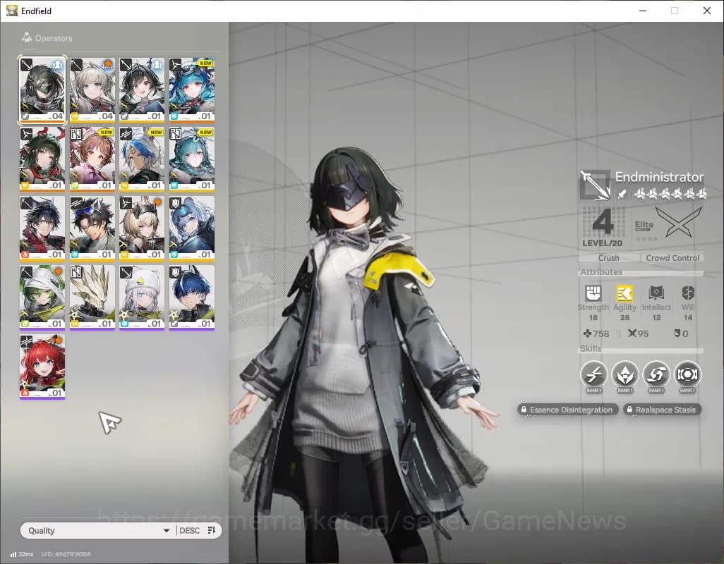 Arknights: Endfield Accounts ASIA|STARTER|Lv2|SSR3 (1Limit)+ 8(*5Operator)|Zhua image 2