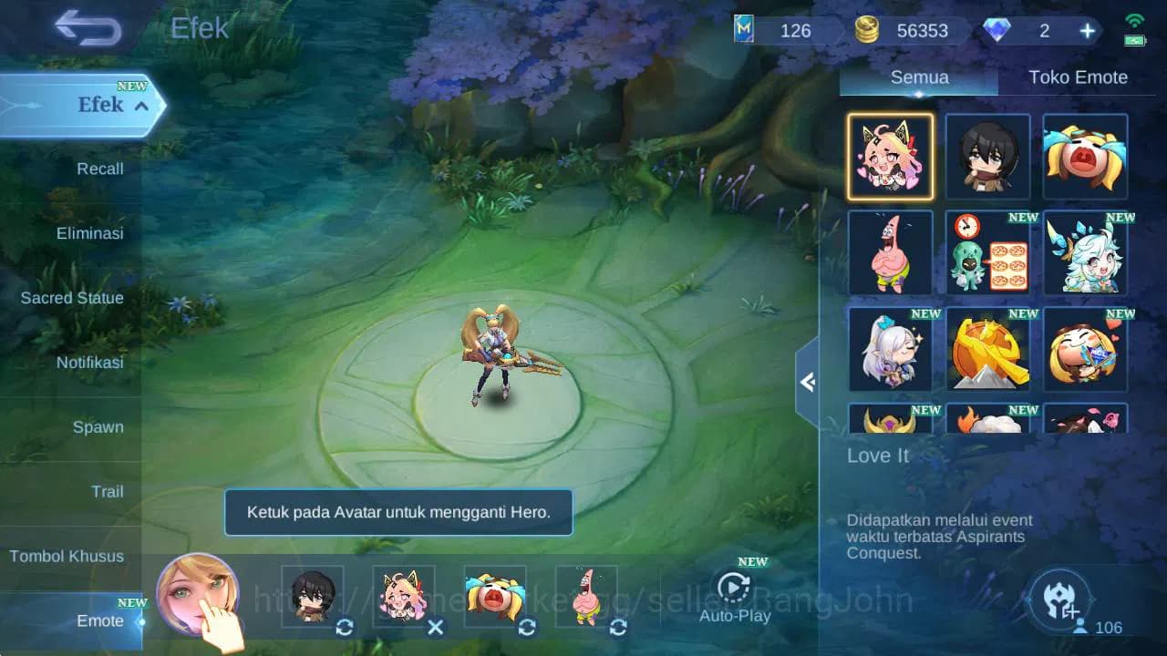 Mobile Legends: Bang Bang Accounts GLOBAL|Hero 106|skin 145, CC GS, balzing franco, v image 2