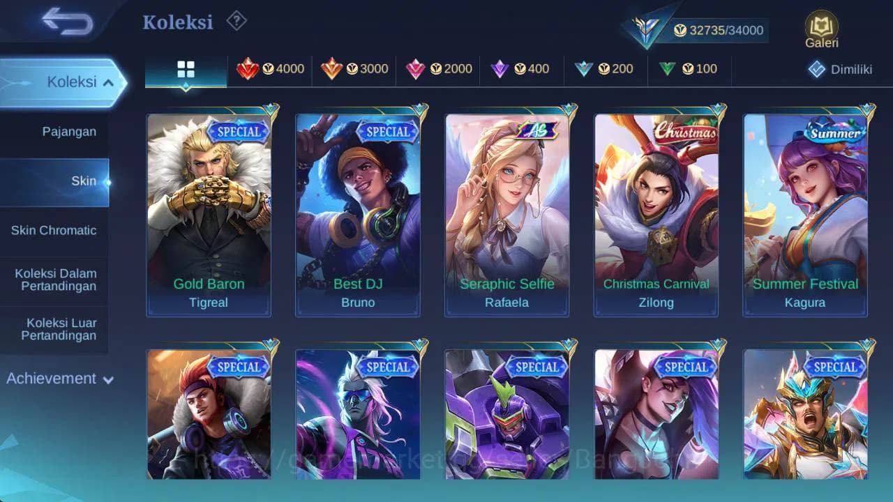 Mobile Legends: Bang Bang Accounts GLOBAL|Hero 106|skin 145, CC GS, balzing franco, v image 8
