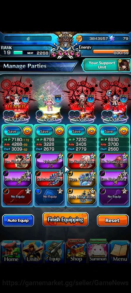 Grand Summoners Accounts Global|Rank 19|9 Ascend|ChloeTW,Summer Miyu,Hallow image 3