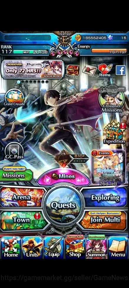 Grand Summoners Accounts Global|Rank 117 |19 Ascend+6 TW|[S Miyu,Inumuta,Mo image 1