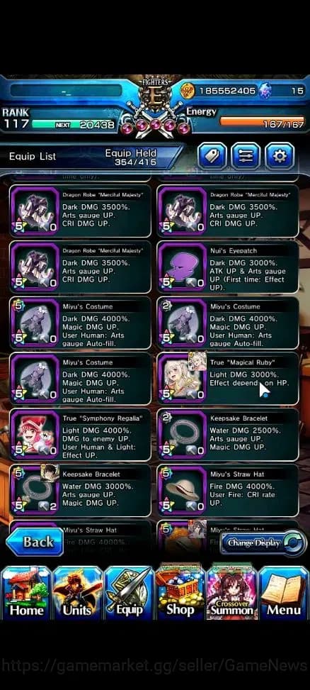 Grand Summoners Accounts Global|Rank 117 |19 Ascend+6 TW|[S Miyu,Inumuta,Mo image 18