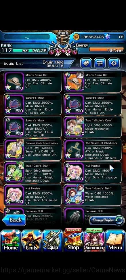 Grand Summoners Accounts Global|Rank 117 |19 Ascend+6 TW|[S Miyu,Inumuta,Mo image 19