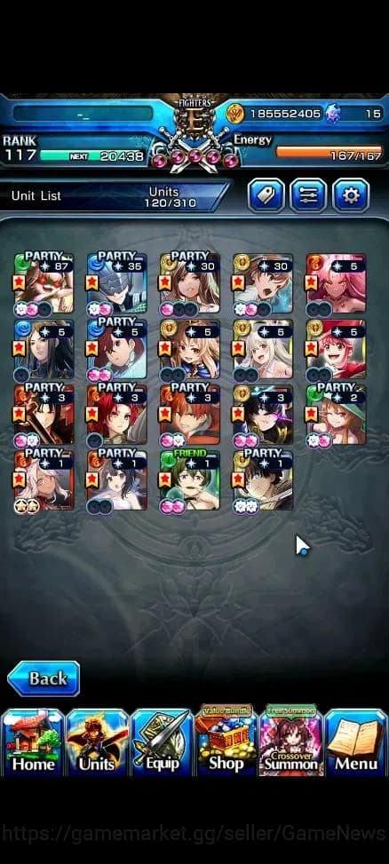 Grand Summoners Accounts Global|Rank 117 |19 Ascend+6 TW|[S Miyu,Inumuta,Mo image 4