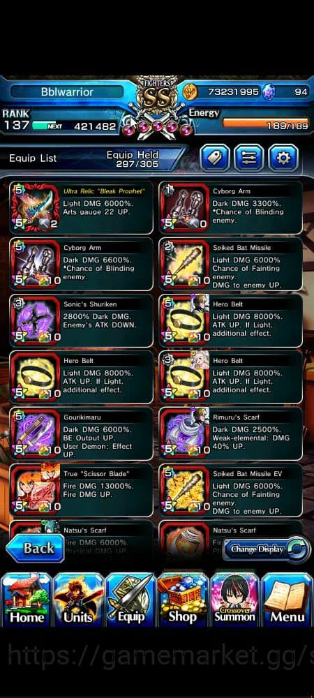 Grand Summoners Accounts Global|Rank 137|3 sp art+31 Ascend|[Roy,Inumuta,Is image 14