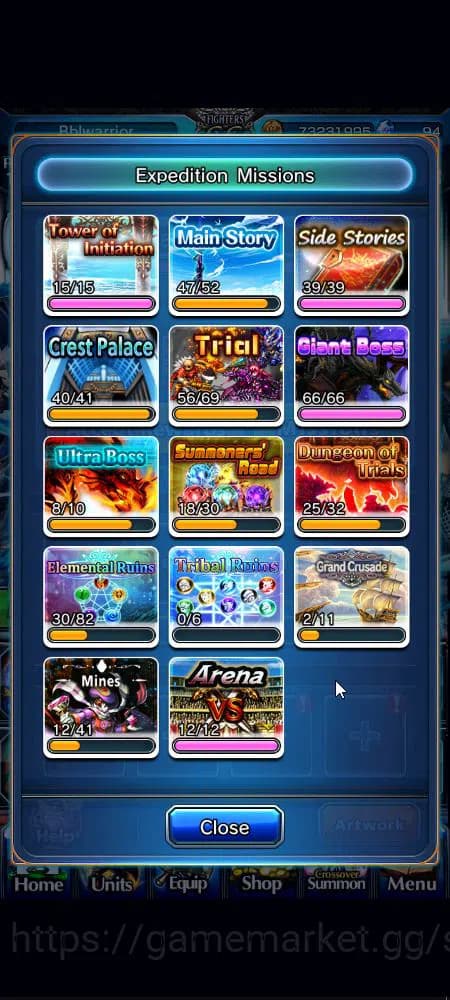 Grand Summoners Accounts Global|Rank 137|3 sp art+31 Ascend|[Roy,Inumuta,Is image 20