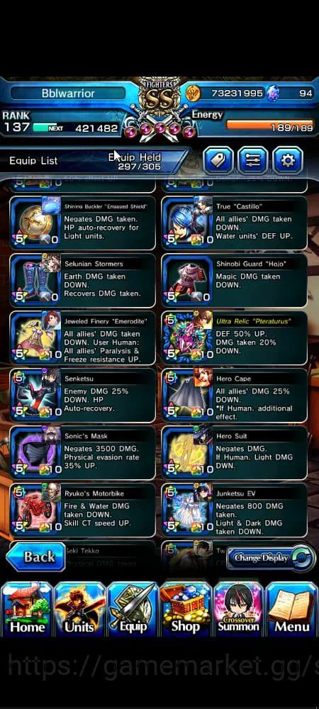 Grand Summoners Accounts Global|Rank 137|3 sp art+31 Ascend|[Roy,Inumuta,Is image 6