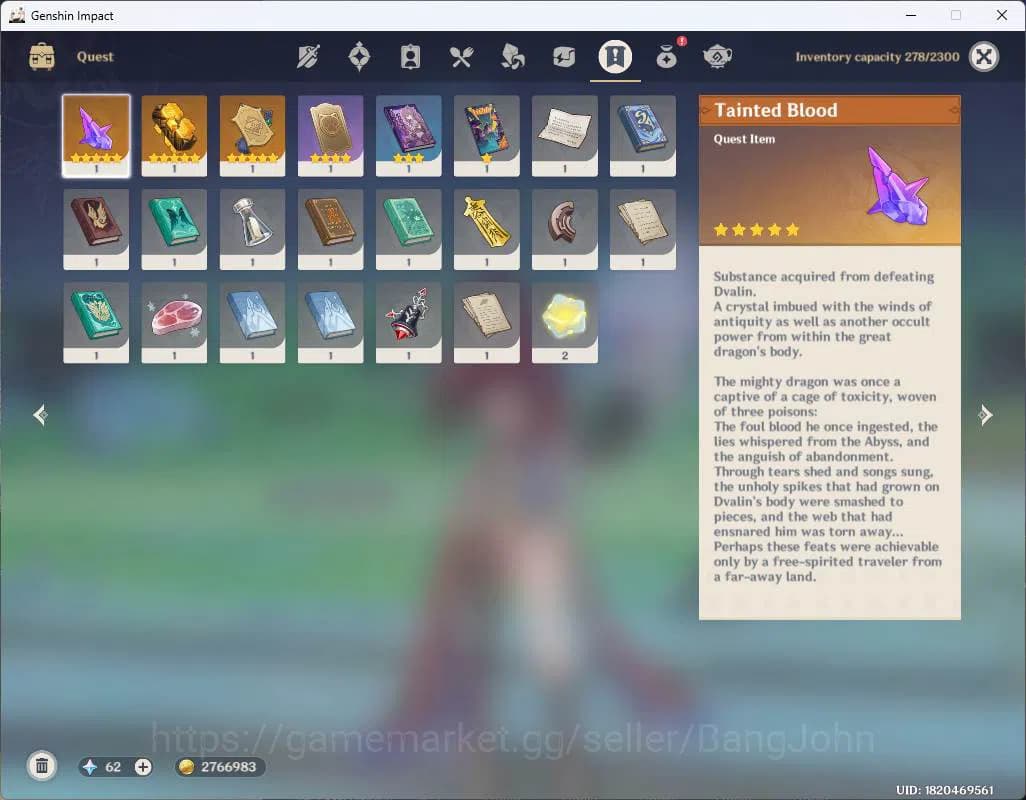 Genshin Impact Accounts ASIA|AR 41|1 limit| Chasca, Keqing,etc|MC Female|C image 11
