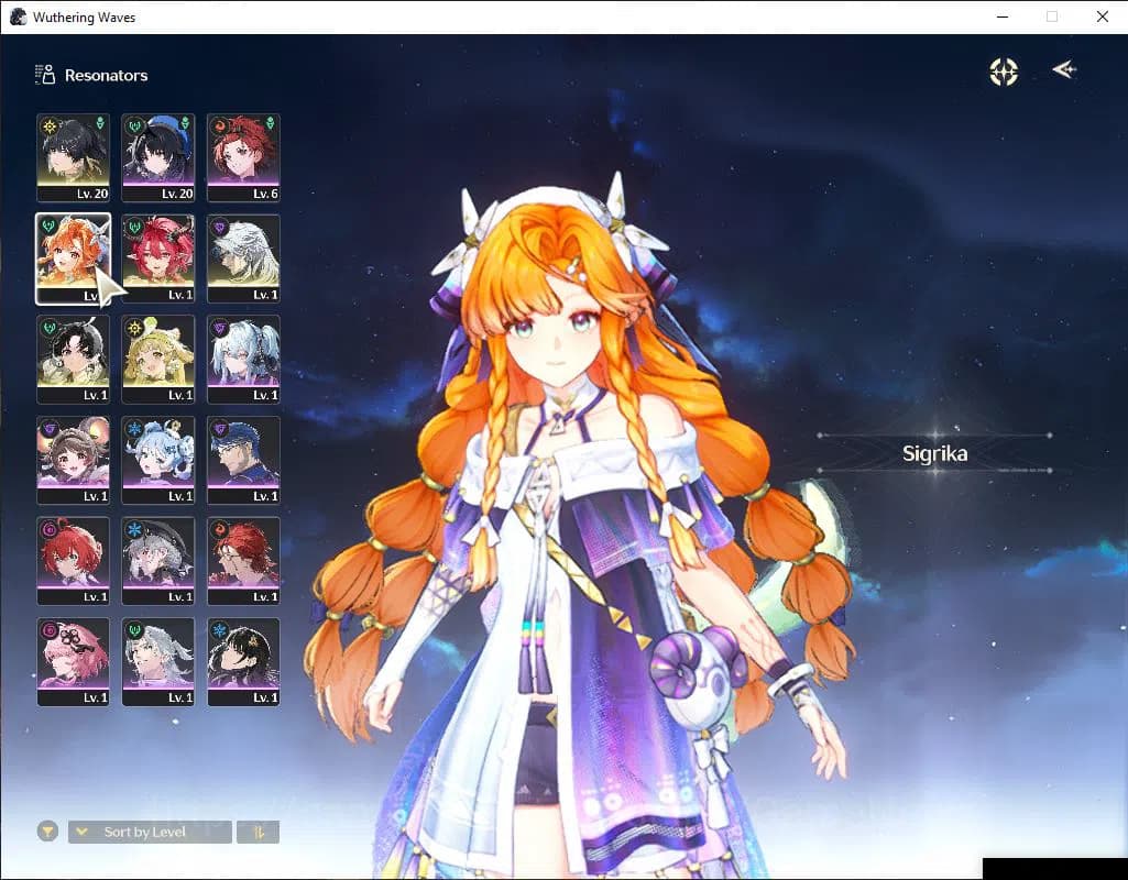Wuthering Waves Accounts SEA|UL 8|Fresh Starter|2 Limited| Sigrika, Ciaccon image 1