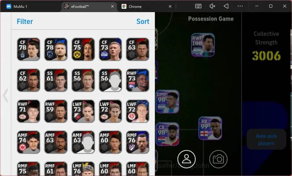eFootball Accounts ANDROID|PW 3006|Epic Thiago Alcantara,Ronaldinho G image 3