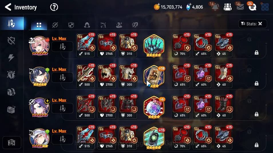 Epic Seven Accounts GLOBAL UNVERIF|4 ML(SB Aramintha,SOT Snow,BM Haste image 13