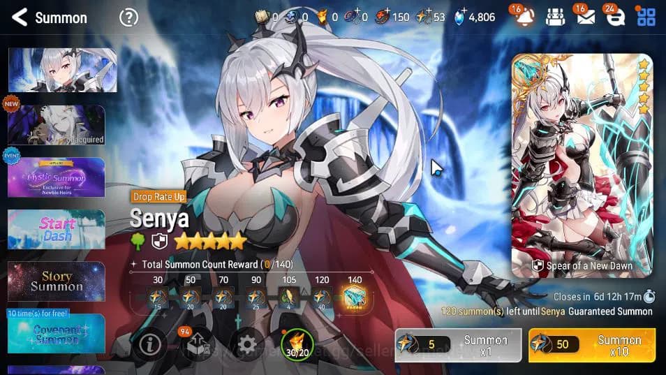 Epic Seven Accounts GLOBAL UNVERIF|4 ML(SB Aramintha,SOT Snow,BM Haste image 17