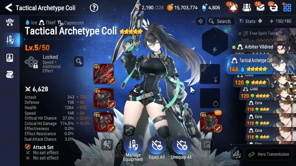Epic Seven Accounts GLOBAL UNVERIF|4 ML(SB Aramintha,SOT Snow,BM Haste image 3