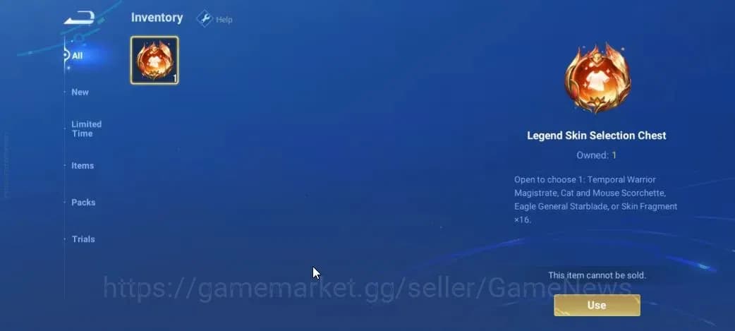 Honor of Kings Accounts Hero 7|Starter with Legend Skin Selection Chest(Di image 3