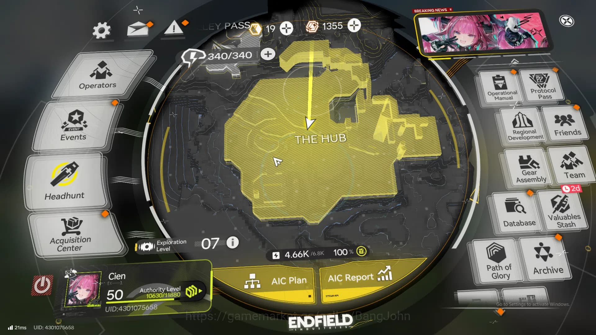 Arknights: Endfield Accounts Mid Game | ASIA | Laevatain + sign | Yvonne | Arde image 1