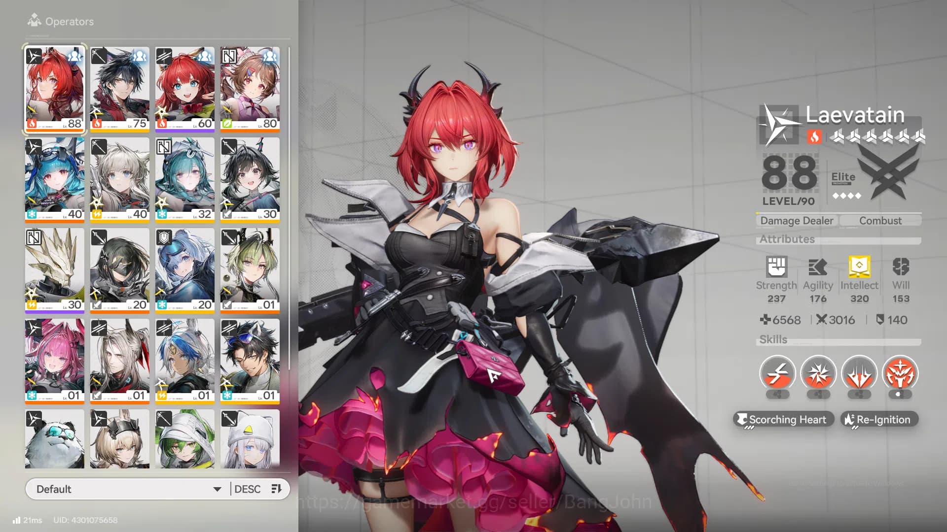 Arknights: Endfield Accounts Mid Game | ASIA | Laevatain + sign | Yvonne | Arde image 2