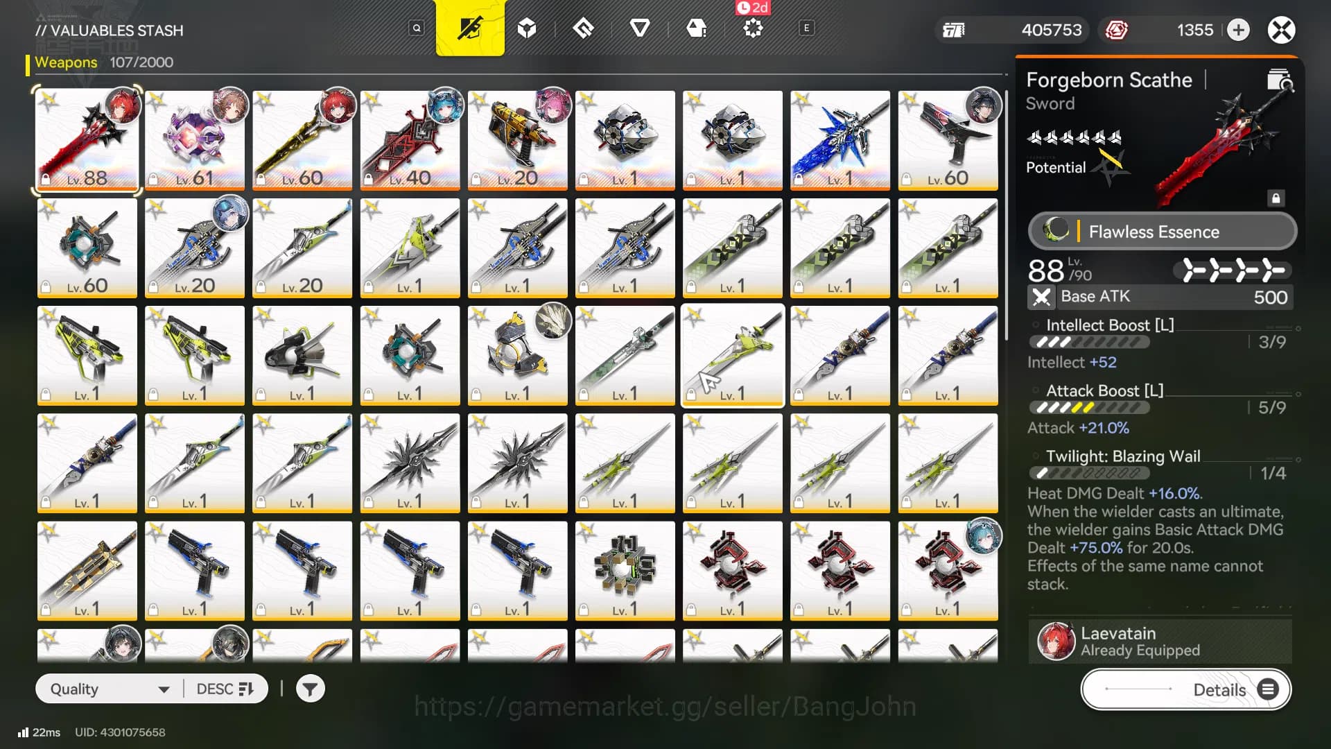 Arknights: Endfield Accounts Mid Game | ASIA | Laevatain + sign | Yvonne | Arde image 4