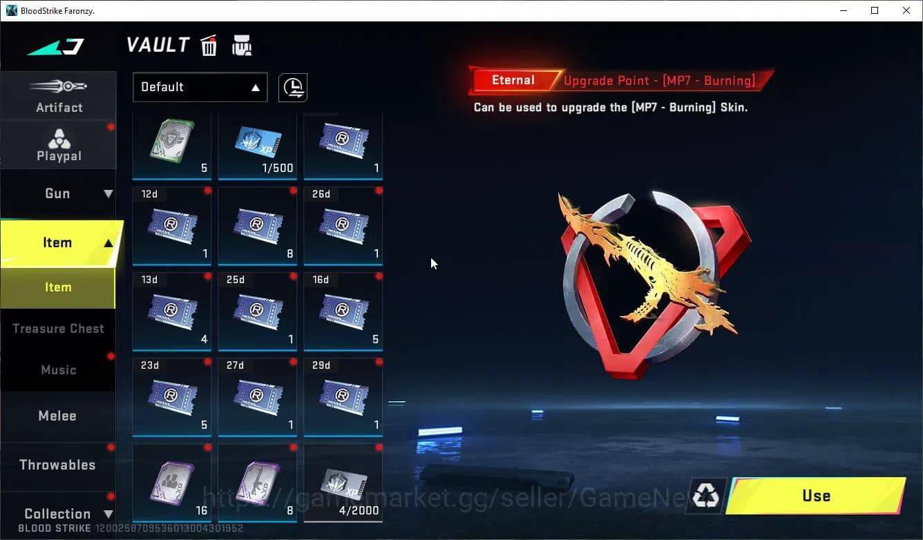 Blood Strike Accounts ASIA|Collab 7DS [M700-Elizabeth,AK47,Karl98K,QBZ95 image 4