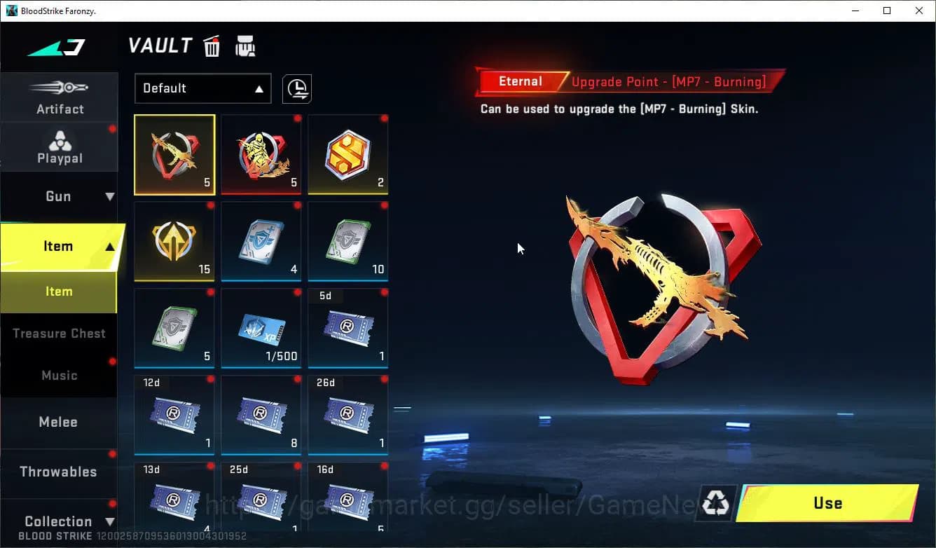 Blood Strike Accounts ASIA|Collab 7DS [M700-Elizabeth,AK47,Karl98K,QBZ95 image 5