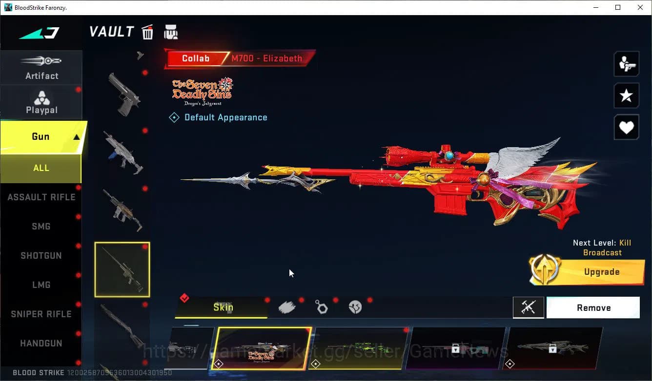 Blood Strike Accounts ASIA|Collab 7DS [M700-Elizabeth,AK47,Karl98K,QBZ95 image 9