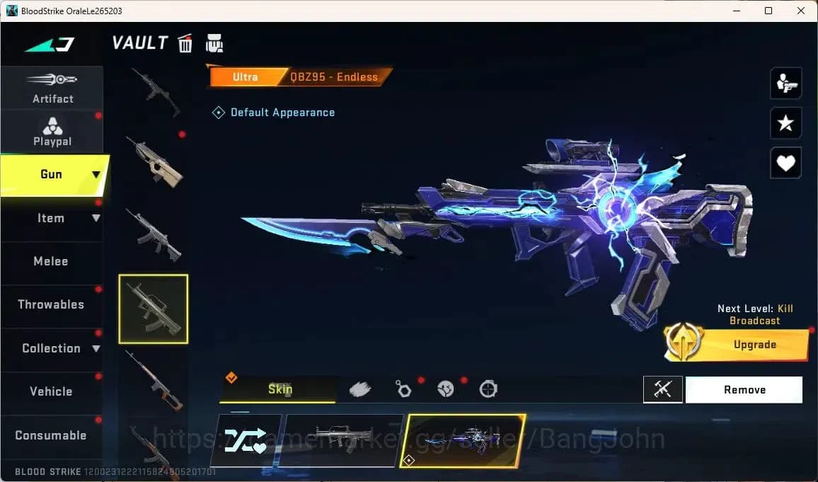 Blood Strike Accounts ASIA | 1 7DS: AK47|1 ULTRA: QBZ95|ULTRA STRIKER: E image 7