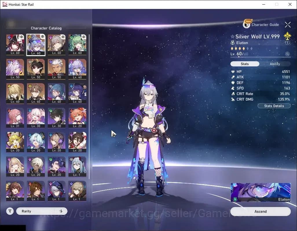 Honkai Star Rail Accounts Asia|TL 46|7 Limited|SW 999+Sign,Castorice,Huohuo, image 4
