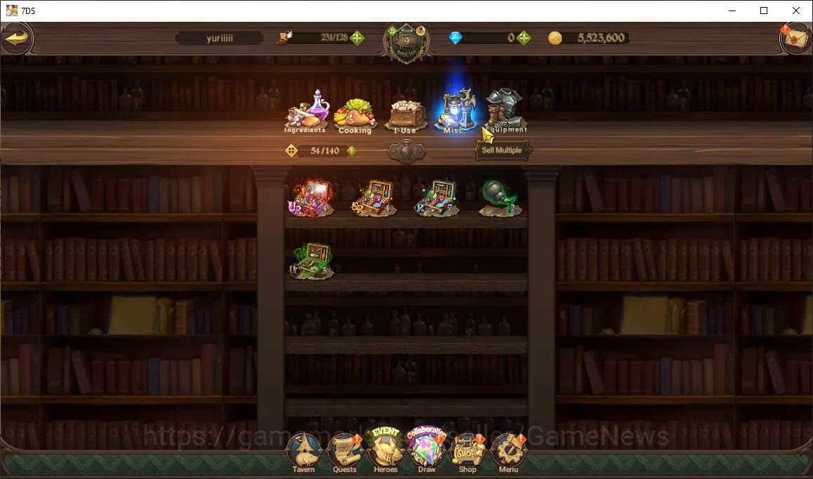 The Seven Deadly Sins: Grand Cross Accounts Global|352K CC|1 UR + Collab ReZero|Demon King Mel image 4