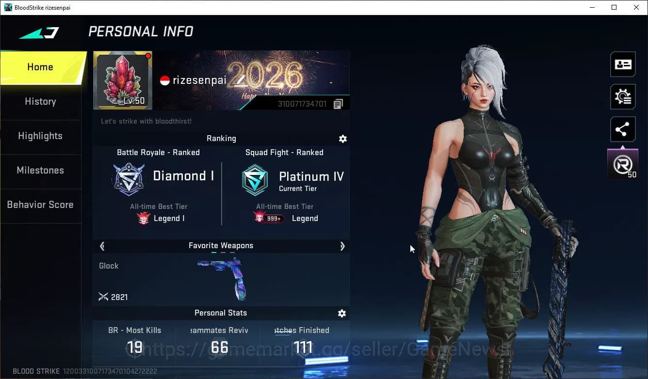 Blood Strike Accounts ASIA|Mele Katar-Claw of Oblivion+9 ULTRA(Ethan,VAL image 8