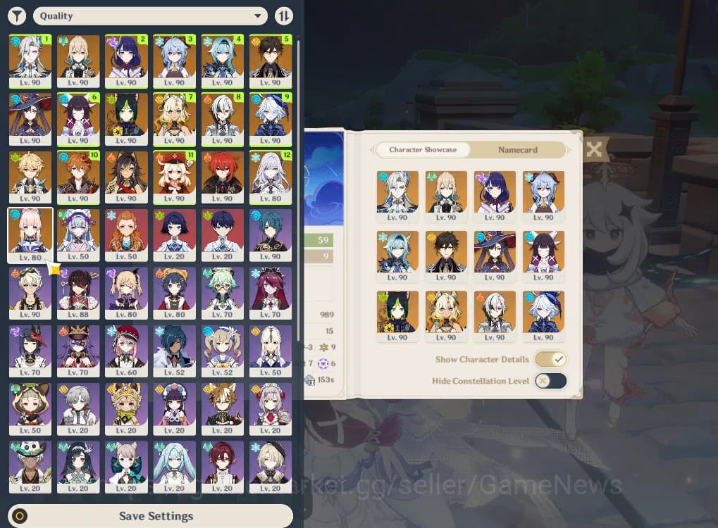 Genshin Impact Accounts ASIA|AR59|13Limited+13(*4Character)|3 PremTeam (Co image 2