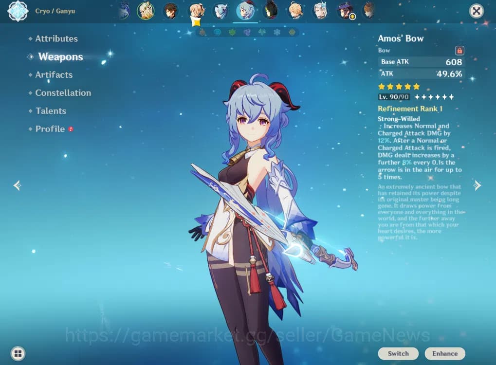 Genshin Impact Accounts ASIA|AR59|13Limited+13(*4Character)|3 PremTeam (Co image 6